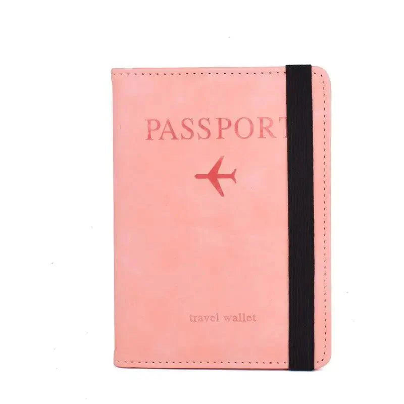 Luxury Leather Passport Elegant Cover Travel Passport Wallet Holder Document Organizer Case Men And Women Accessories