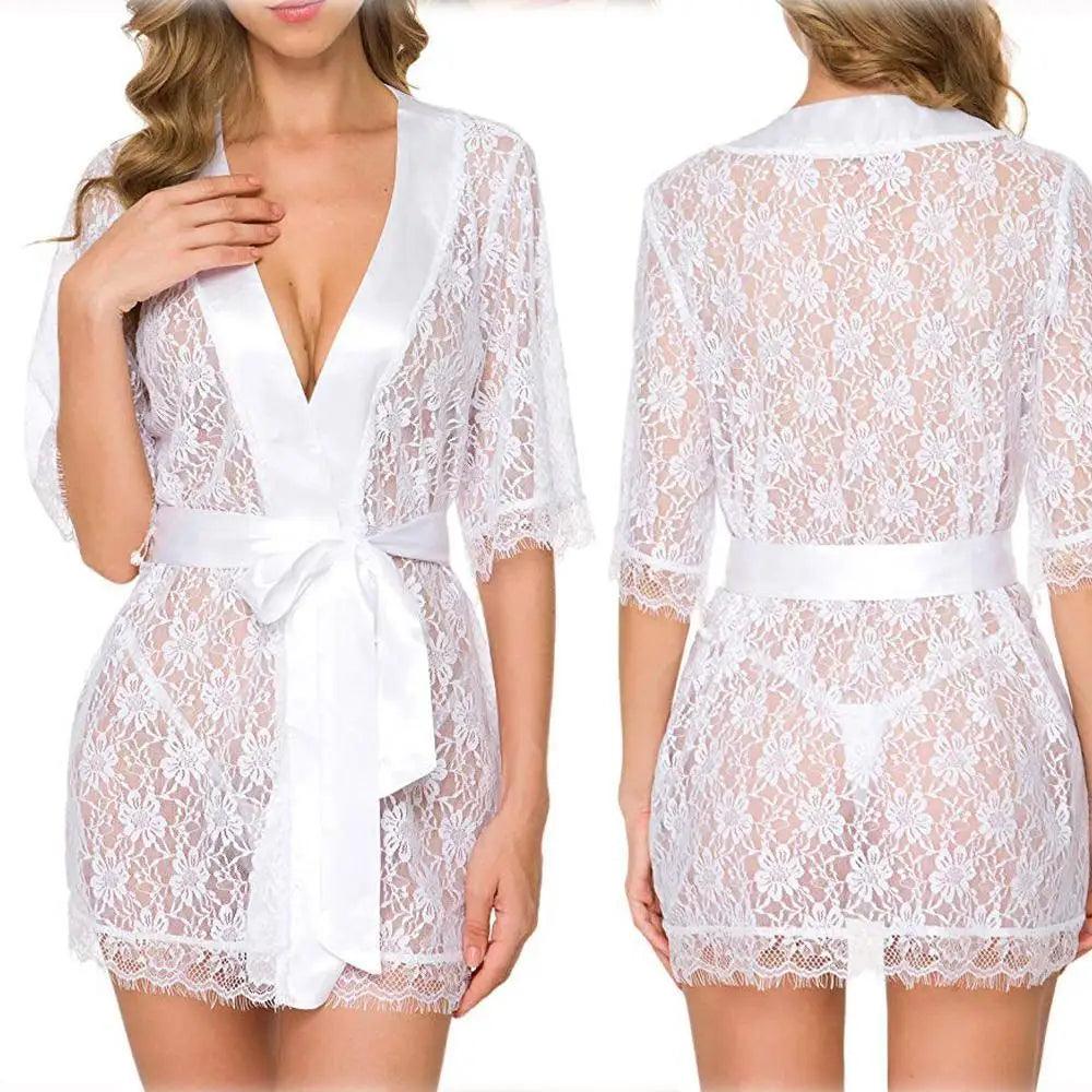Luxury Lightweight Ladies Nightwear Elegant Short Gorgeous Design Bathrobe Sleepwear For Women