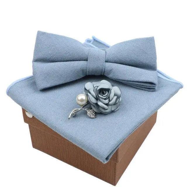 Luxury Men Cotton Colorful Bowtie Elegant Design Perfect Gifts For Men Fashionable Party Bowtie