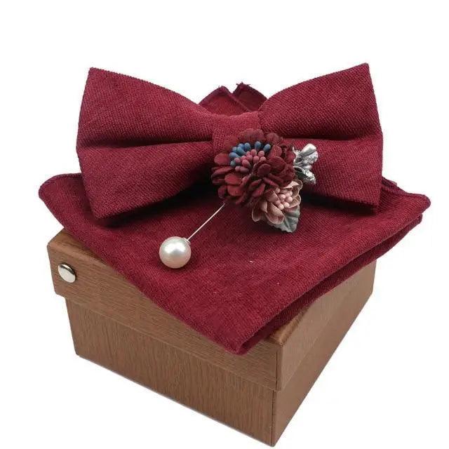 Luxury Men Cotton Colorful Bowtie Elegant Design Perfect Gifts For Men Fashionable Party Bowtie