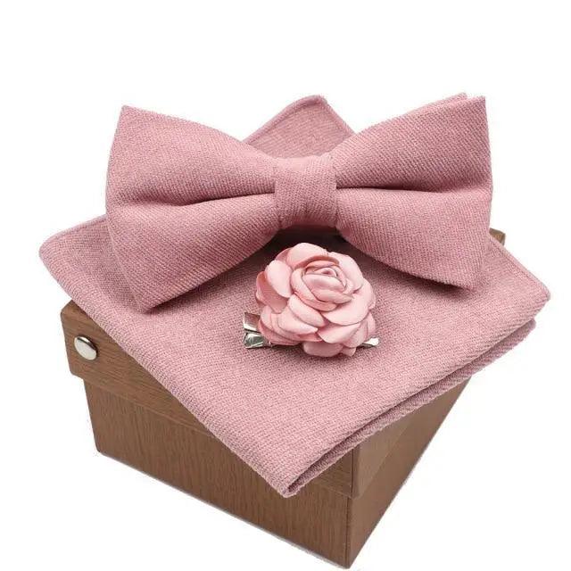 Luxury Men Cotton Colorful Bowtie Elegant Design Perfect Gifts For Men Fashionable Party Bowtie