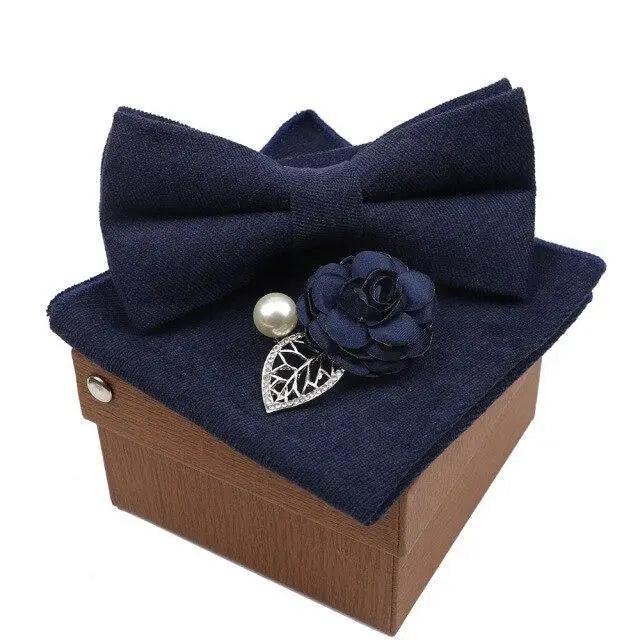 Luxury Men Cotton Colorful Bowtie Elegant Design Perfect Gifts For Men Fashionable Party Bowtie