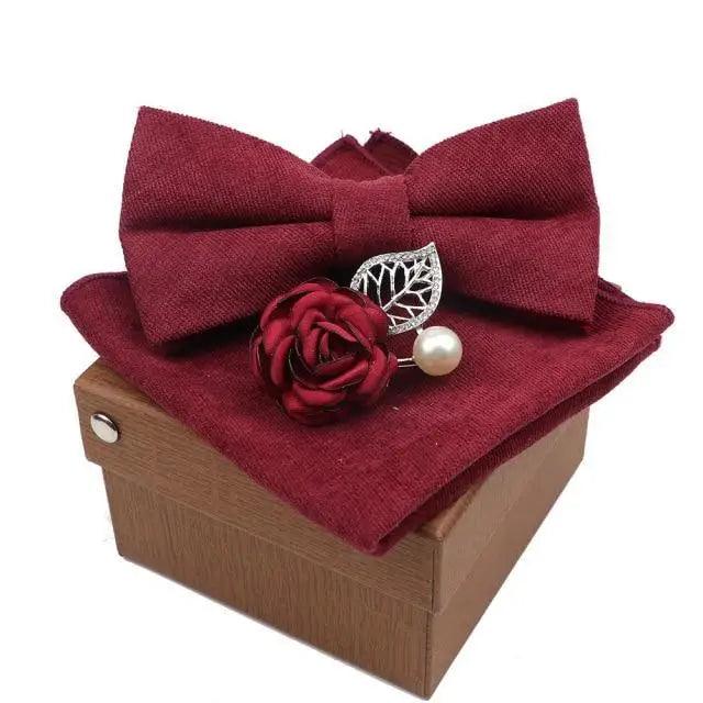 Luxury Men Cotton Colorful Bowtie Elegant Design Perfect Gifts For Men Fashionable Party Bowtie