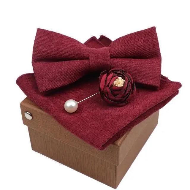 Luxury Men Cotton Colorful Bowtie Elegant Design Perfect Gifts For Men Fashionable Party Bowtie