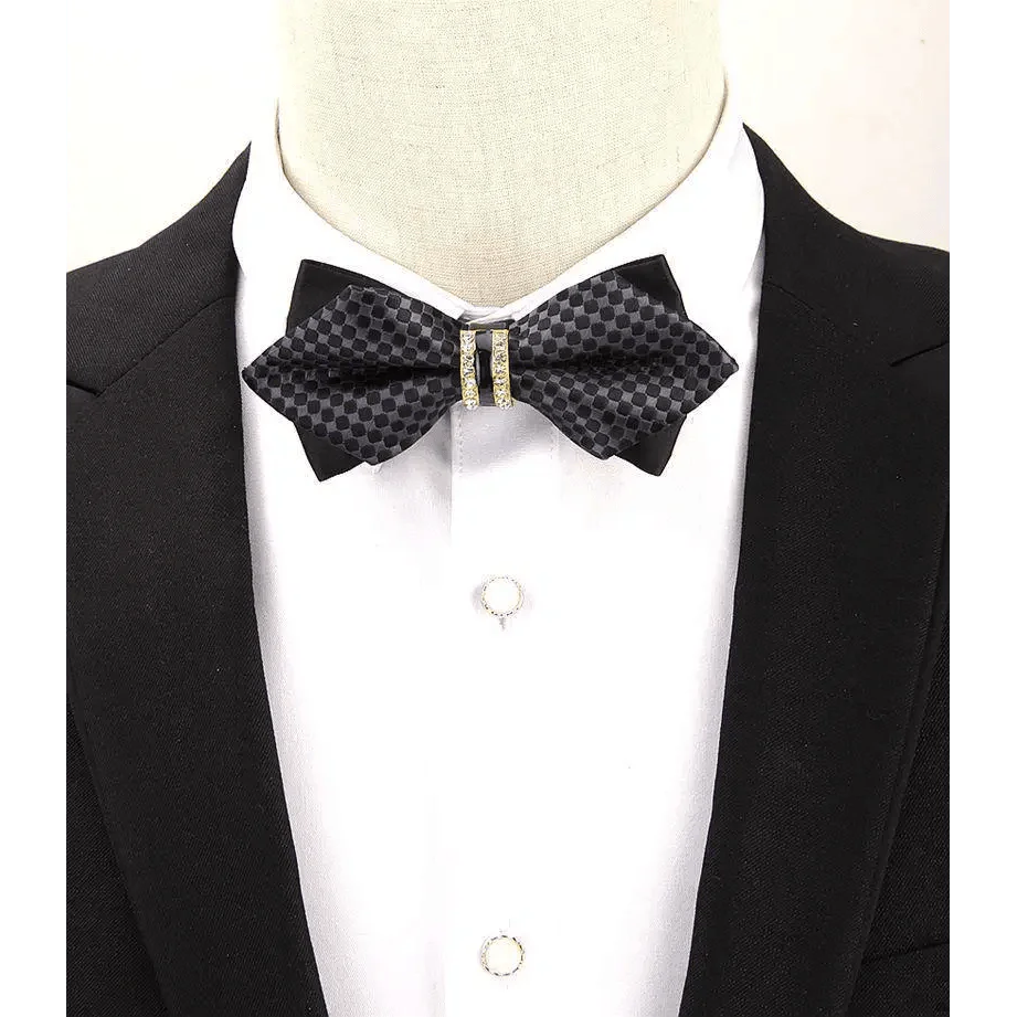Luxury Men Polyester Bowtie Fashionable Bowtie Stylish Design Wedding Parties Bowties