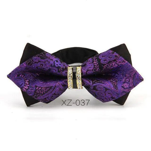 Luxury Men Polyester Bowtie Fashionable Bowtie Stylish Design Wedding Parties Bowties