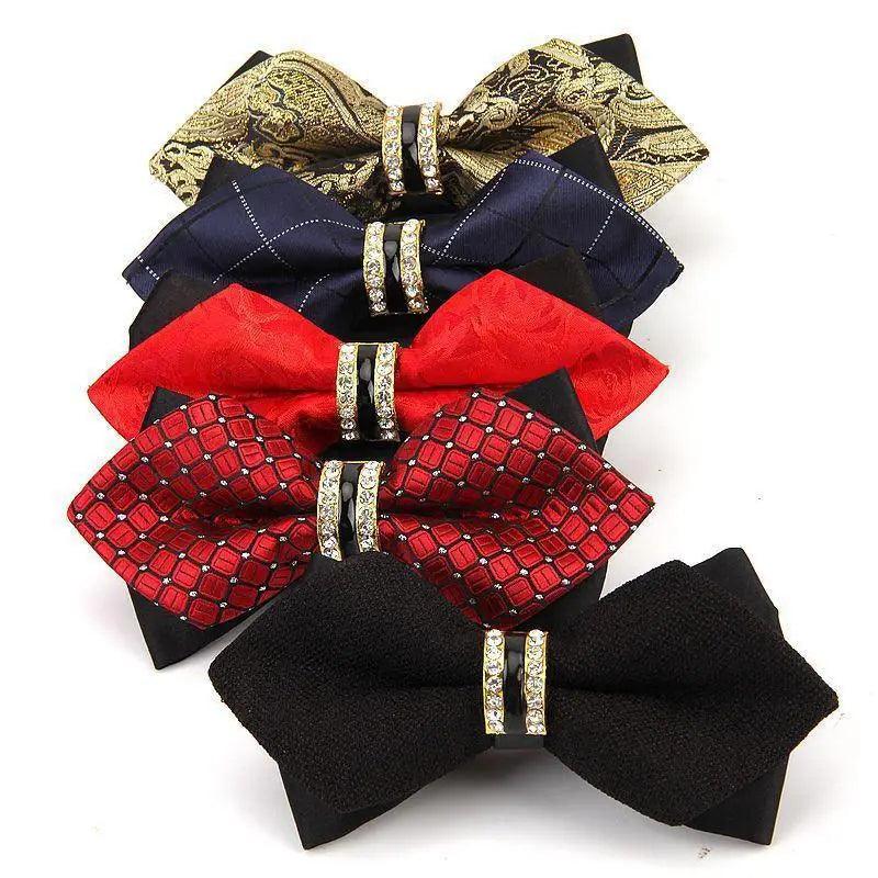 Luxury Men Polyester Bowtie Fashionable Bowtie Stylish Design Wedding Parties Bowties