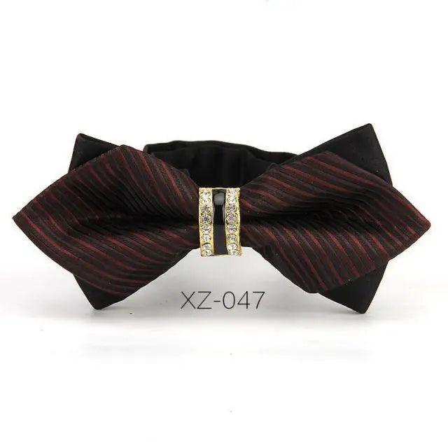Luxury Men Polyester Bowtie Fashionable Bowtie Stylish Design Wedding Parties Bowties