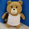Luxury Modern Super Cute 8 styles Movie Teddy Bear Plush Toys Ted In Apron Soft Stuffed Animals Plush 45cm A birthday present for a good friend - White