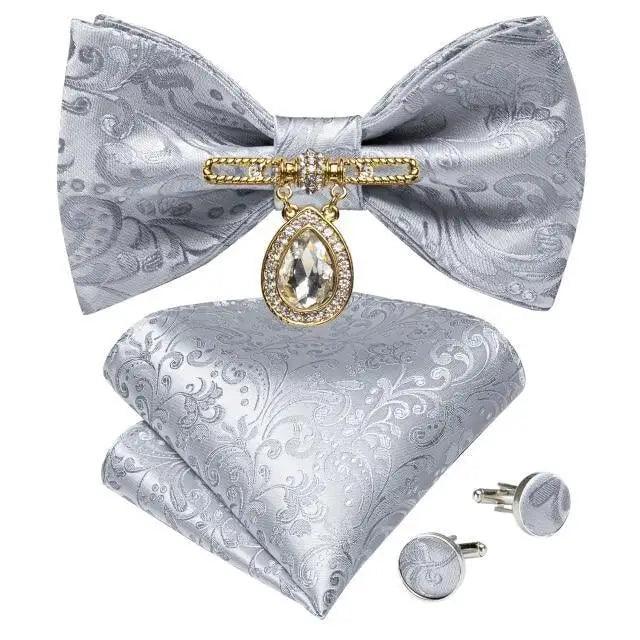 Luxury Pink Solid Men Bow Tie Silk Business Wedding Elegant Bowtie For Men Unique Desing For Every Occasion