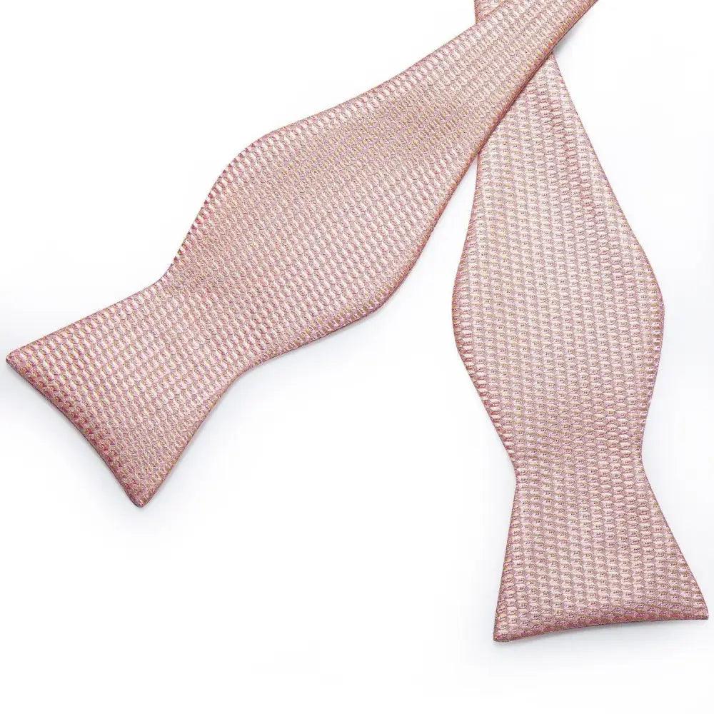 Luxury Pink Solid Men Bow Tie Silk Business Wedding Elegant Bowtie For Men Unique Desing For Every Occasion