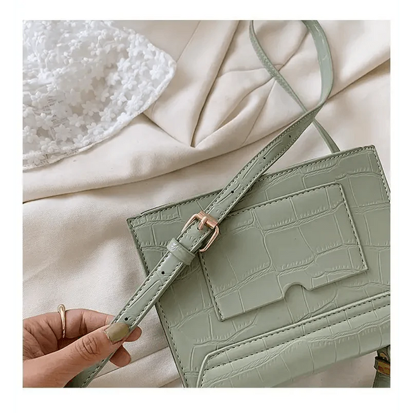 Luxury Snow White Crossbody Bags For Women And Girls Small PU Leather Handbag - Ladies Designer Evening Bags