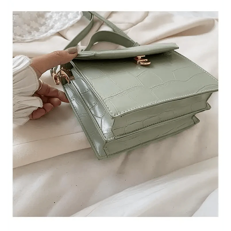 Luxury Snow White Crossbody Bags For Women And Girls Small PU Leather Handbag - Ladies Designer Evening Bags
