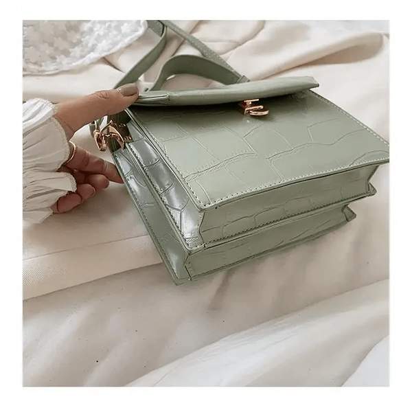 Luxury Snow White Crossbody Bags For Women And Girls Small PU Leather Handbag - Ladies Designer Evening Bags