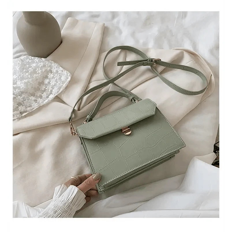 Luxury Snow White Crossbody Bags For Women And Girls Small PU Leather Handbag - Ladies Designer Evening Bags