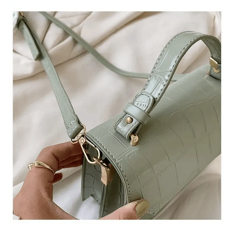 Luxury Snow White Crossbody Bags For Women And Girls Small PU Leather Handbag - Ladies Designer Evening Bags