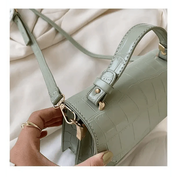 Luxury Snow White Crossbody Bags For Women And Girls Small PU Leather Handbag - Ladies Designer Evening Bags