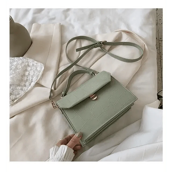 Luxury Snow White Crossbody Bags For Women And Girls Small PU Leather Handbag - Ladies Designer Evening Bags