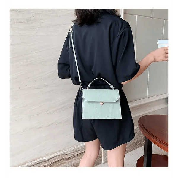 Luxury Snow White Crossbody Bags For Women And Girls Small PU Leather Handbag - Ladies Designer Evening Bags