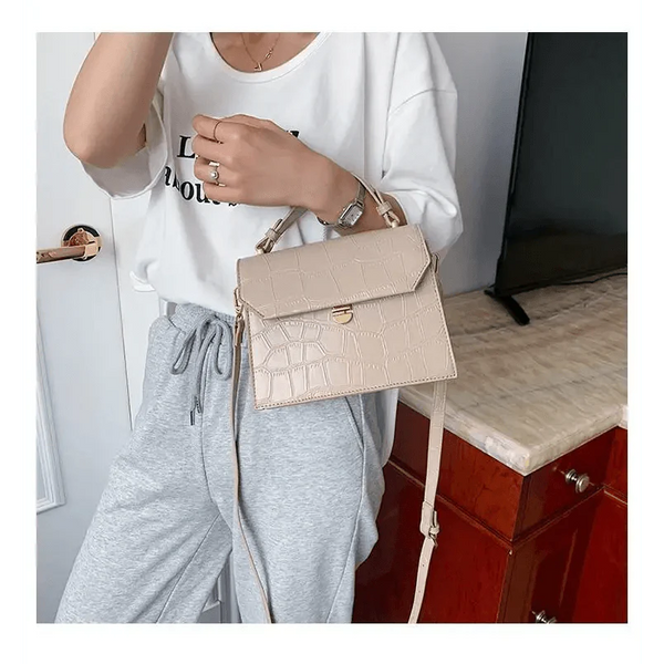 Luxury Snow White Crossbody Bags For Women And Girls Small PU Leather Handbag - Ladies Designer Evening Bags