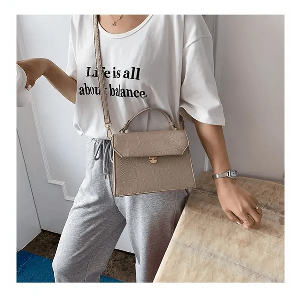 Luxury Snow White Crossbody Bags For Women And Girls Small PU Leather Handbag - Ladies Designer Evening Bags