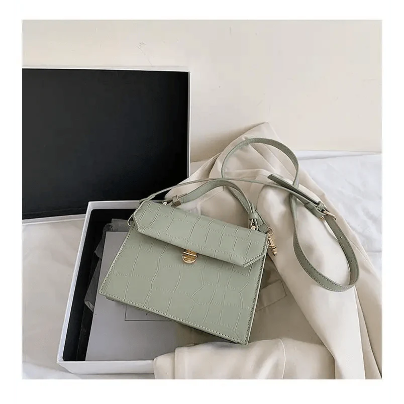 Luxury Snow White Crossbody Bags For Women And Girls Small PU Leather Handbag - Ladies Designer Evening Bags