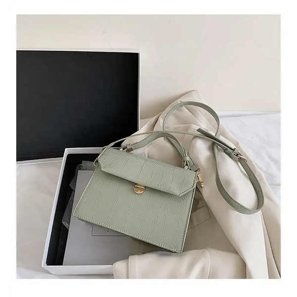 Luxury Snow White Crossbody Bags For Women And Girls Small PU Leather Handbag - Ladies Designer Evening Bags