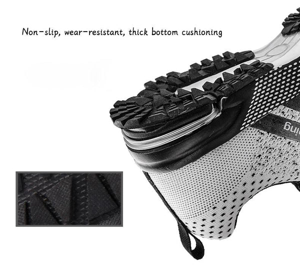 Luxury Sport Mens Sneakers Mesh Breathable Casual Men Shoes Comfortable Non-Slip Shock Absorption Light Outdoor Walking Comfortable Running Sneakers