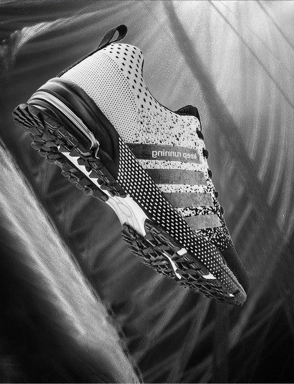 Luxury Sport Mens Sneakers Mesh Breathable Casual Men Shoes Comfortable Non-Slip Shock Absorption Light Outdoor Walking Comfortable Running Sneakers