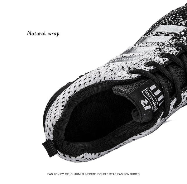 Luxury Sport Mens Sneakers Mesh Breathable Casual Men Shoes Comfortable Non-Slip Shock Absorption Light Outdoor Walking Comfortable Running Sneakers