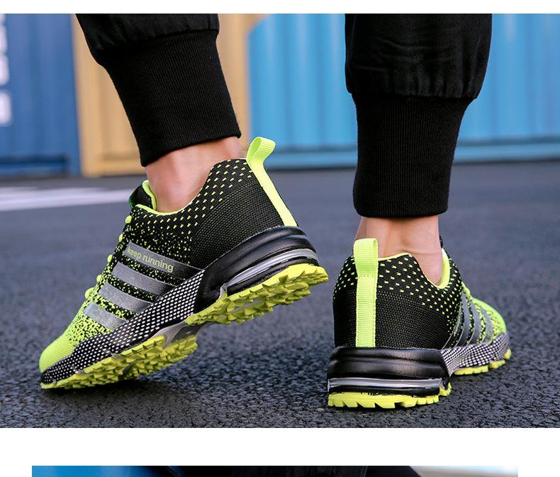 Luxury Sport Mens Sneakers Mesh Breathable Casual Men Shoes Comfortable Non-Slip Shock Absorption Light Outdoor Walking Comfortable Running Sneakers
