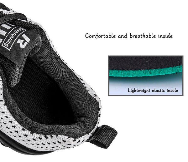 Luxury Sport Mens Sneakers Mesh Breathable Casual Men Shoes Comfortable Non-Slip Shock Absorption Light Outdoor Walking Comfortable Running Sneakers