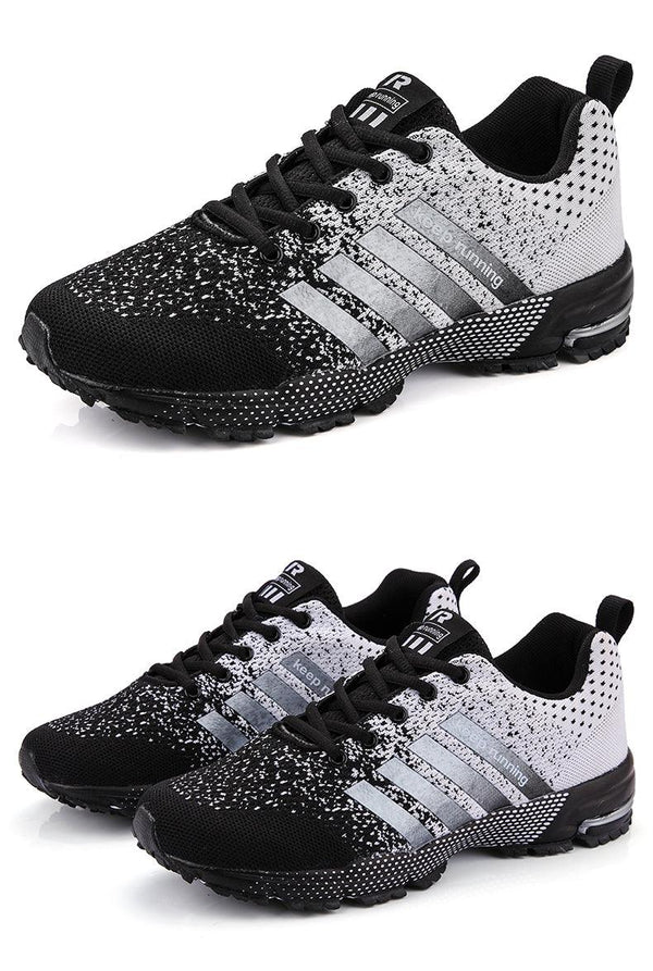 Luxury Sport Mens Sneakers Mesh Breathable Casual Men Shoes Comfortable Non-Slip Shock Absorption Light Outdoor Walking Comfortable Running Sneakers