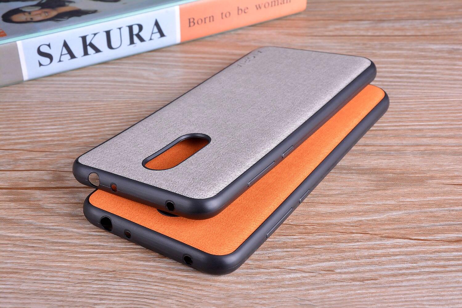 Luxury Textile Cloth Leather Skin Phone Case Cover For Xiaomi Redmi 5 5 Plus Luxury Textile Leather Skin Soft Hard Cover For Xiaomi Redmi 5 Plus Case Shockproof Durable Material Vintage New Design Leather Phone Case