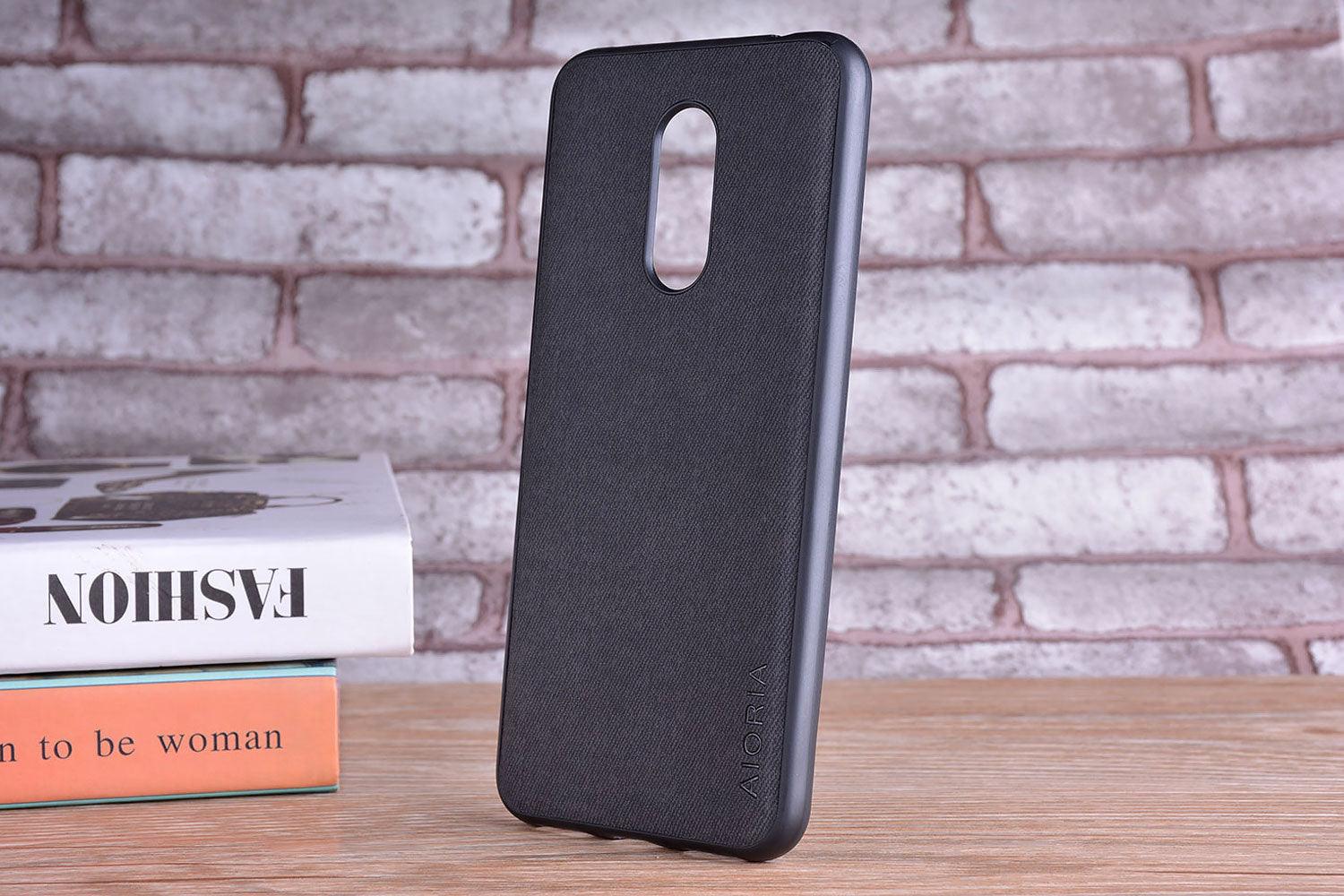 Luxury Textile Cloth Leather Skin Phone Case Cover For Xiaomi Redmi 5 5 Plus Luxury Textile Leather Skin Soft Hard Cover For Xiaomi Redmi 5 Plus Case Shockproof Durable Material Vintage New Design Leather Phone Case