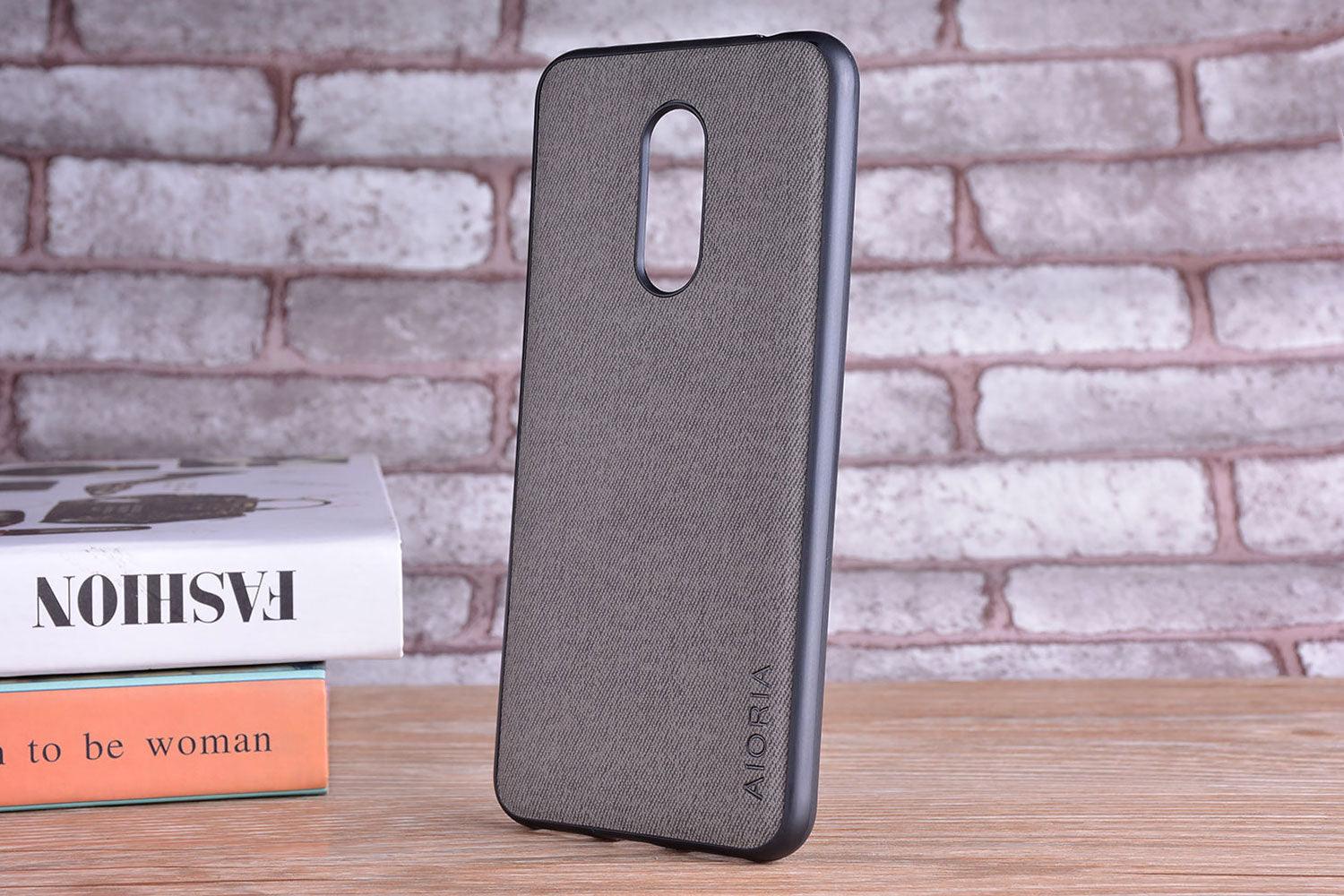 Luxury Textile Cloth Leather Skin Phone Case Cover For Xiaomi Redmi 5 5 Plus Luxury Textile Leather Skin Soft Hard Cover For Xiaomi Redmi 5 Plus Case Shockproof Durable Material Vintage New Design Leather Phone Case