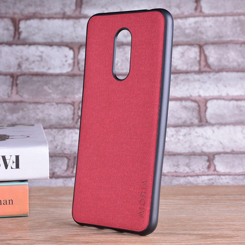 Luxury Textile Cloth Leather Skin Phone Case Cover For Xiaomi Redmi 5 5 Plus Luxury Textile Leather Skin Soft Hard Cover For Xiaomi Redmi 5 Plus Case Shockproof Durable Material Vintage New Design Leather Phone Case