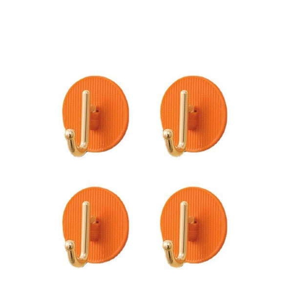 Luxury Wall Hooks Without Punching Self-Adhesive Suitable for Kitchen and Bathroom key Holder Seamless Hooks Behind The Door Wall Mounted Coat Rack Plastic Hook Home Decorative Small Hooks for Hanging Hat Coats Towel Jacket