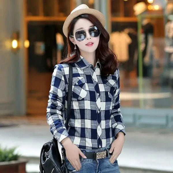 Luxury Winter Warm, Plus Velvet Thicken Plaid Shirt Style Coat Jacket For Women Clothes/Tops/Casual/Jacket/Outerwear For Female