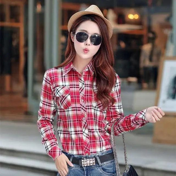 Luxury Winter Warm, Plus Velvet Thicken Plaid Shirt Style Coat Jacket For Women Clothes/Tops/Casual/Jacket/Outerwear For Female