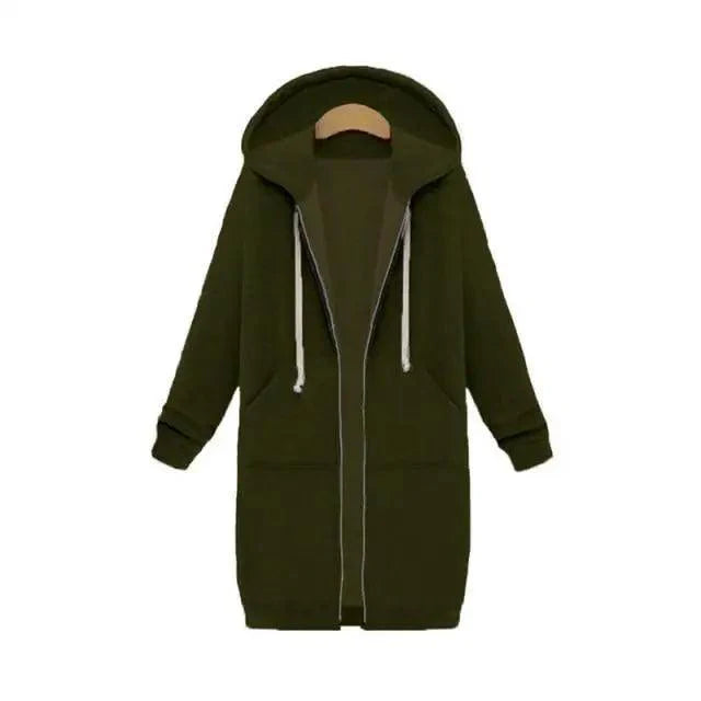 Luxury Women's Autumn Winter Thickening Hoodies Leisure Loose Hooded Jackets Pockets Plus Size Sweatshirt Sports Dresses Outwear Women's Hooded Flannel Jacket Casual Fleece Windbreaker Hoodie