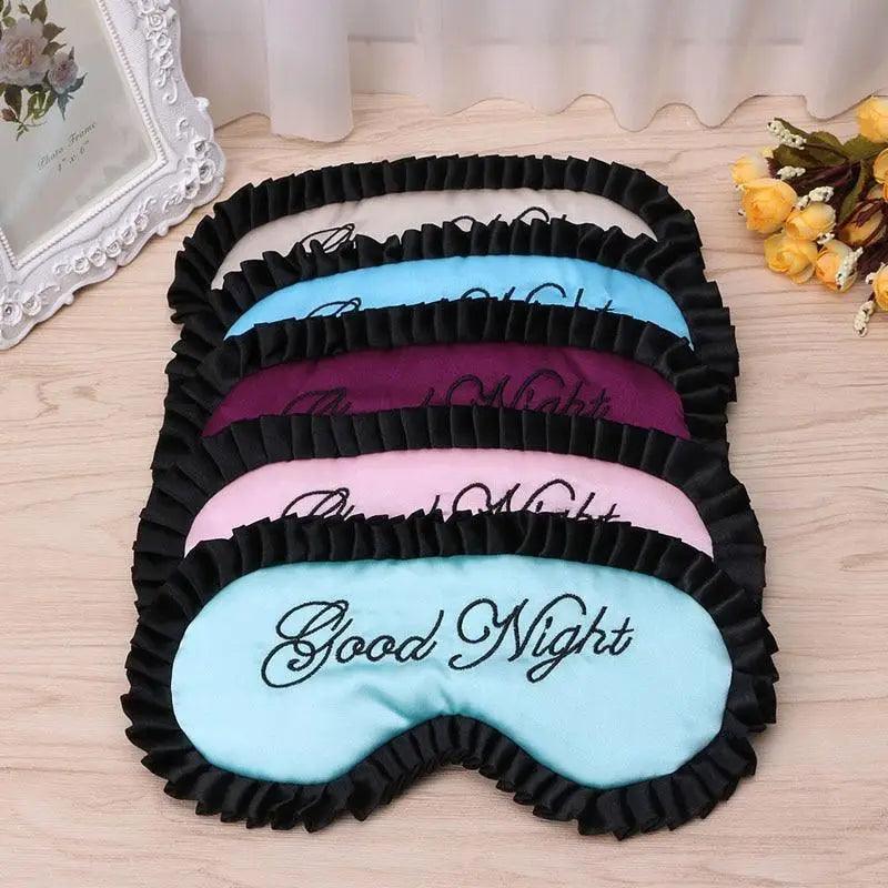 Luxury Women Silk Sleep Eye Mask Soft Ladies Ultra Lightweight Adjustable Strap Eye Mask Night Blindfold