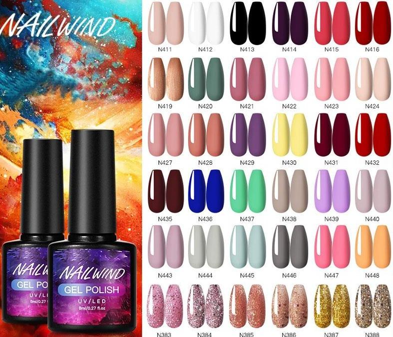 Luxury Womens Colorful Gel Nail Polish 8ml Semi Permanent UV/LED Glossy Effect Popular Design For Women and Girls in Fashion Style
