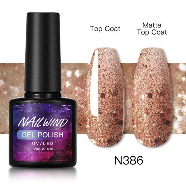 Luxury Womens Colorful Gel Nail Polish 8ml Semi Permanent UV/LED Glossy Effect Popular Design For Women and Girls in Fashion Style