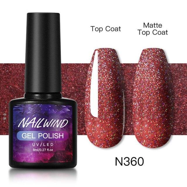 Luxury Womens Colorful Gel Nail Polish 8ml Semi Permanent UV/LED Glossy Effect Popular Design For Women and Girls in Fashion Style