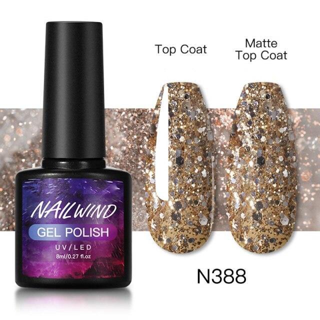 Luxury Womens Colorful Gel Nail Polish 8ml Semi Permanent UV/LED Glossy Effect Popular Design For Women and Girls in Fashion Style