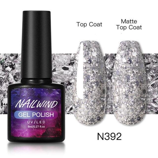 Luxury Womens Colorful Gel Nail Polish 8ml Semi Permanent UV/LED Glossy Effect Popular Design For Women and Girls in Fashion Style