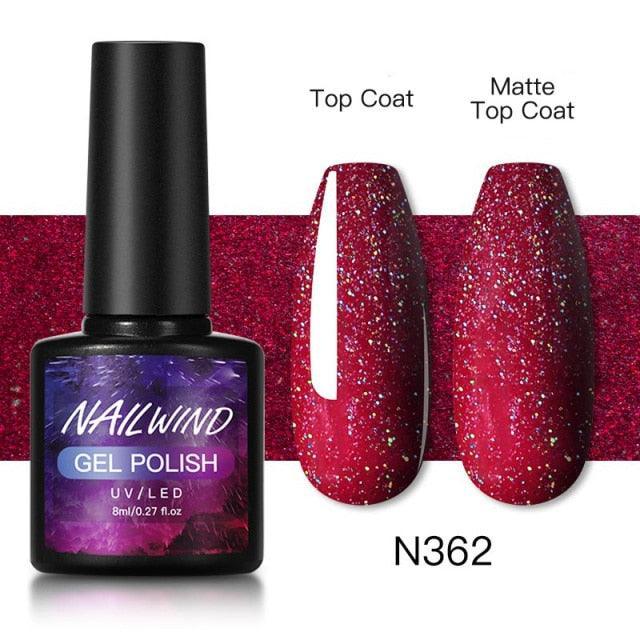 Luxury Womens Colorful Gel Nail Polish 8ml Semi Permanent UV/LED Glossy Effect Popular Design For Women and Girls in Fashion Style