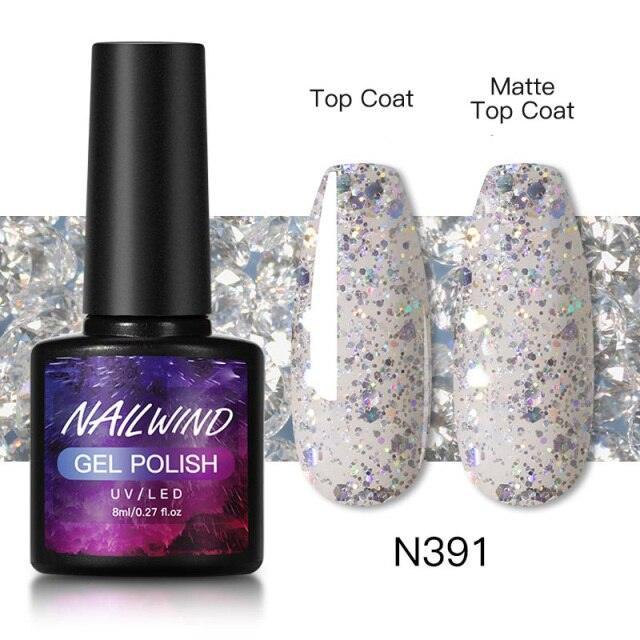 Luxury Womens Colorful Gel Nail Polish 8ml Semi Permanent UV/LED Glossy Effect Popular Design For Women and Girls in Fashion Style