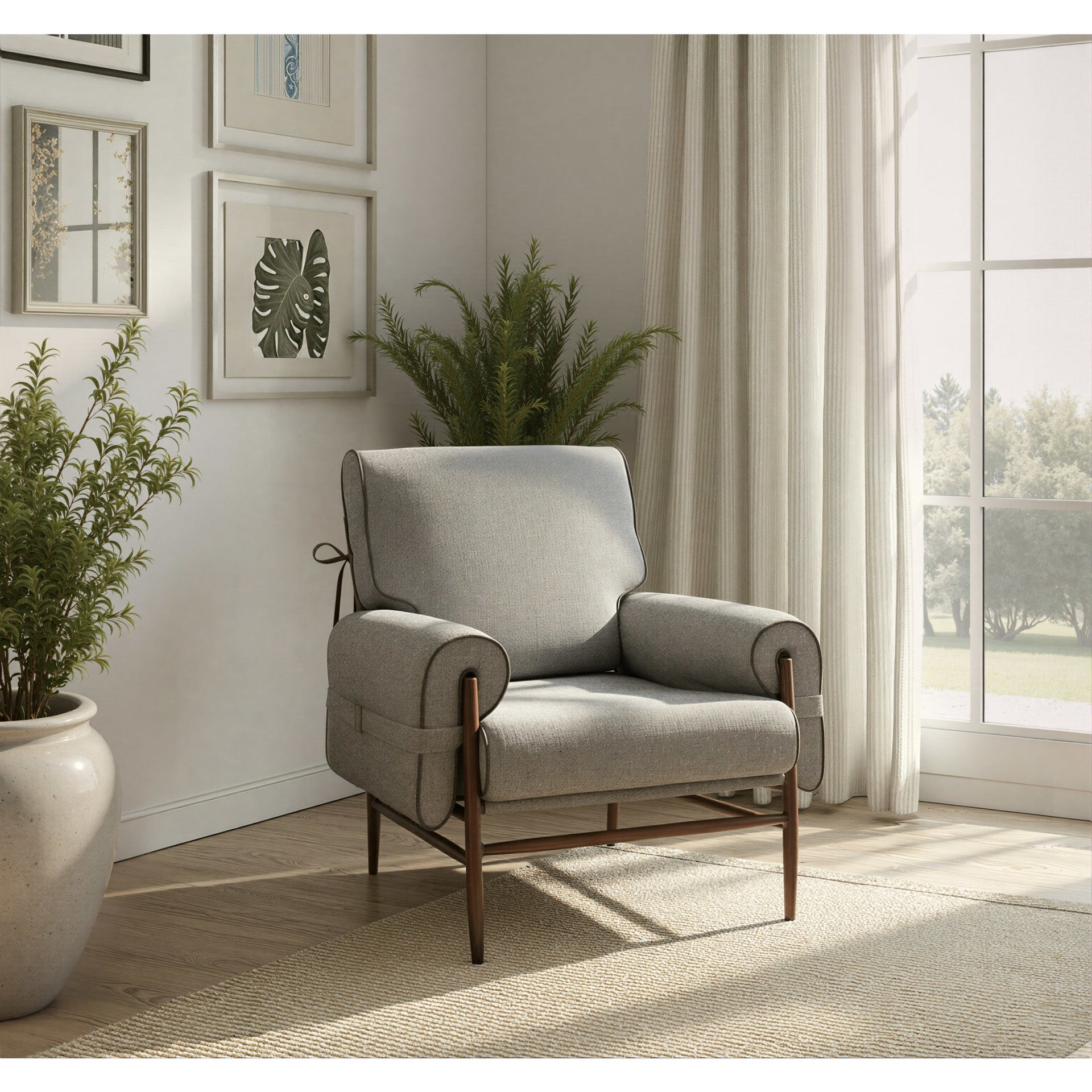 Klem Accent Chair Gray